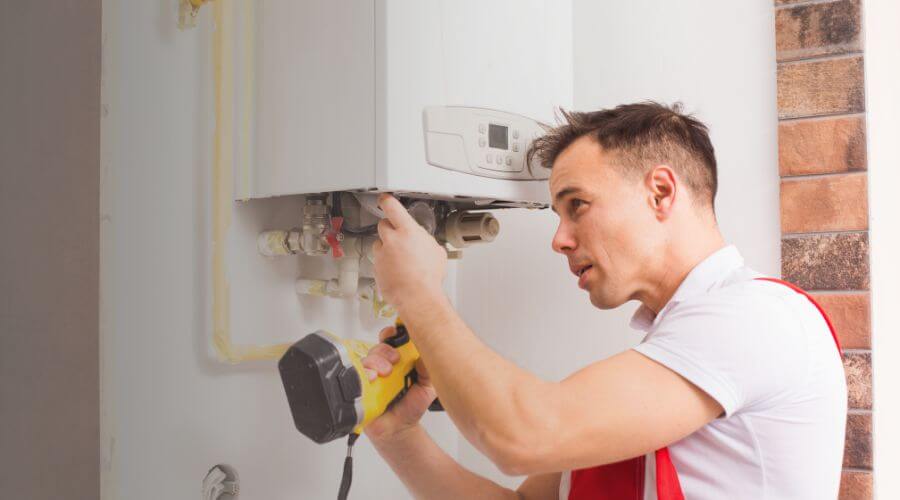 Local tankless water heater installation in Denton, MT